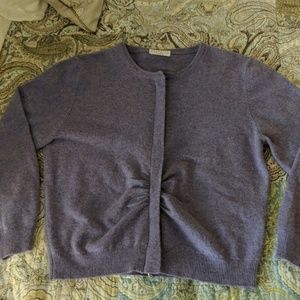 Super sweet lavender cashmere shrug cardigan